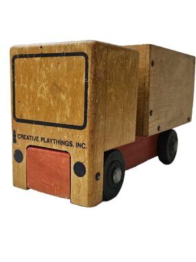 Vintage Creative Playthings Wooden Dump Truck – Circa 1960s – Made in Finland